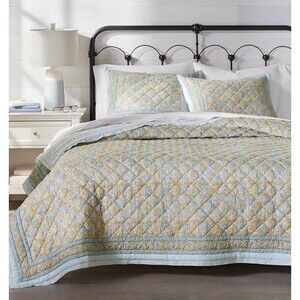 Charter Club Nadia KING Quilt + 2 KING Sham Stripes $385